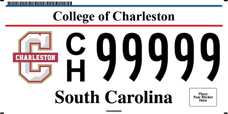 College of Charleston plate