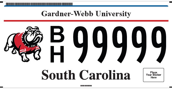 Gardner-Webb University Plate