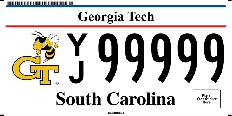 Georgia Tech plate