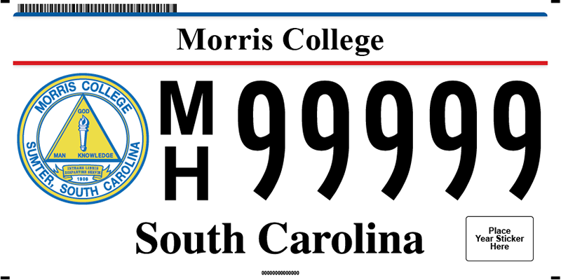Morris College plate