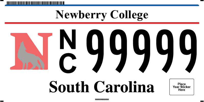 Newberry College plate