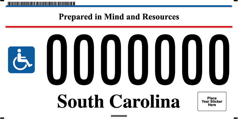 Personalized Disabled Plate