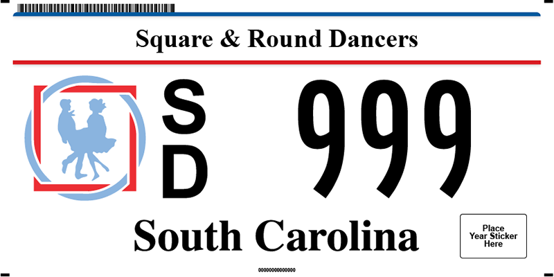 Square Dance plate
