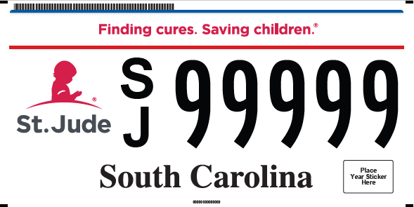 St. Jude License Plate