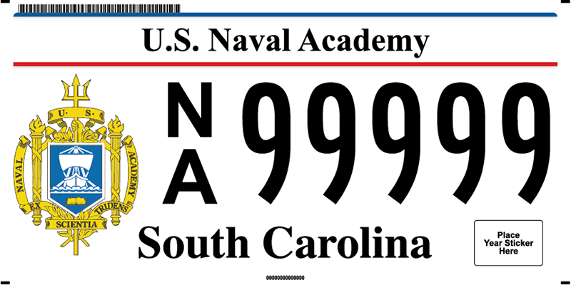 US Naval Academy plate