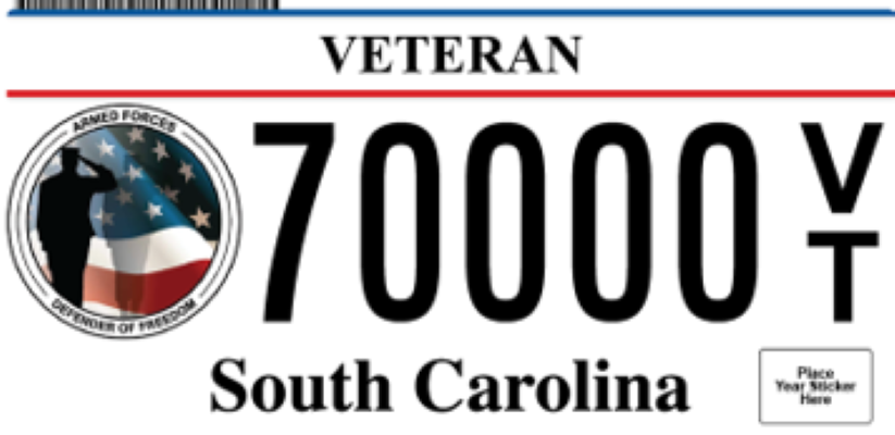 Veteran plate